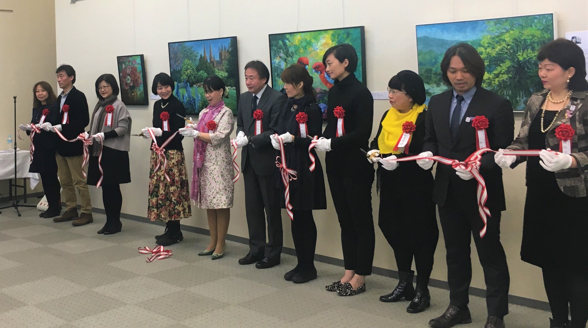 A004 台灣創造藝術展-女性藝術家展 開幕現場3