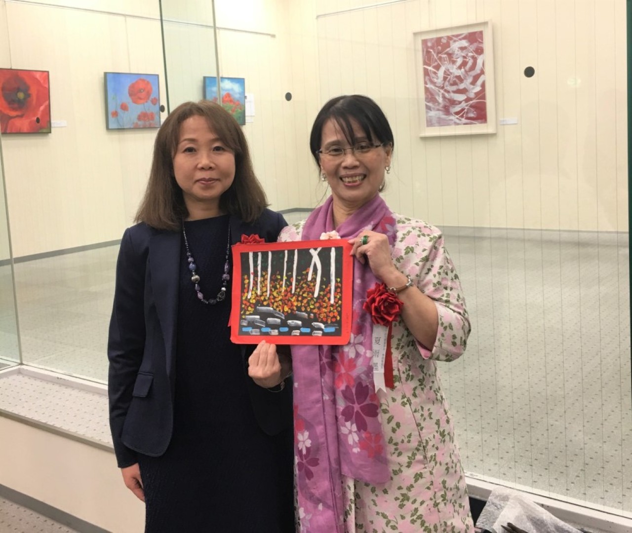 A008 一般社團法人日本設計書道協會副理事長高橋淳子與夏雨墨老師
